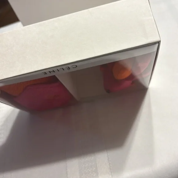 RARE Céline Bear Keychain and Washcloth/Handkerchief Box Set Limited Edition - Picture 5 of 6